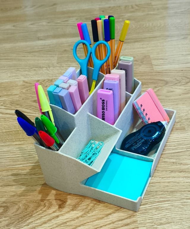 Organizador escritorio 3D beige