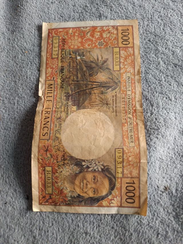 Billete 1000 Francos - Francia