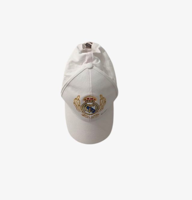 Gorra ajustable blanca Real Madrid unisex