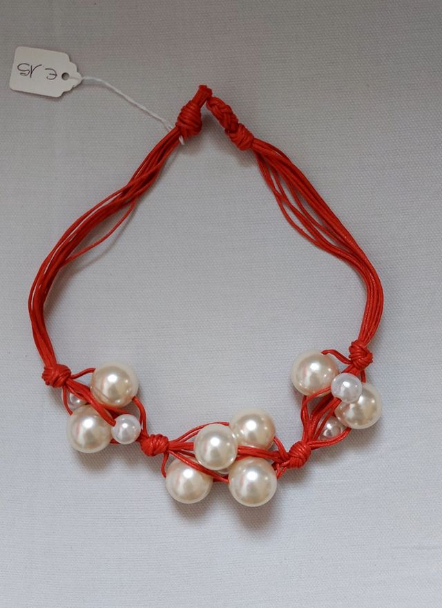 Collana perle bianche