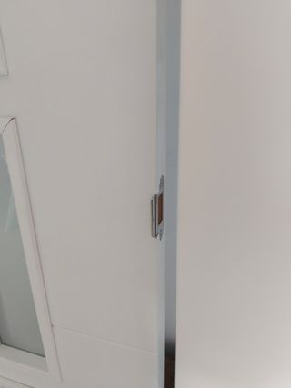 Puerta salón doble blanca lacada