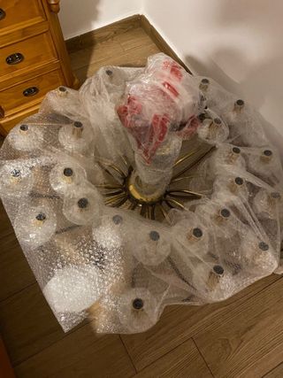 Lámpara candelabro de araña 28 luces de techo