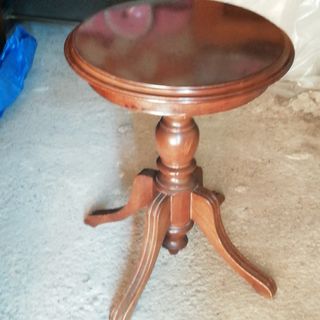 Mesa redonda madera -  maciza