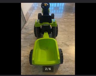 Trattore pedali+carrello bimbo