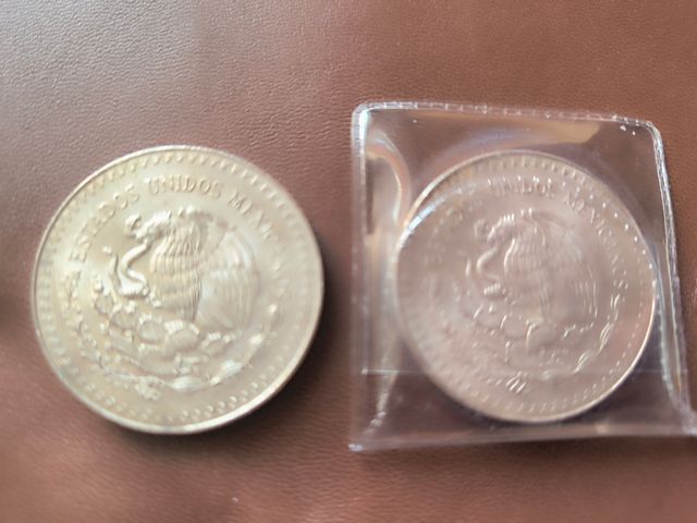 2 Onzas Plata Libertad México 1991