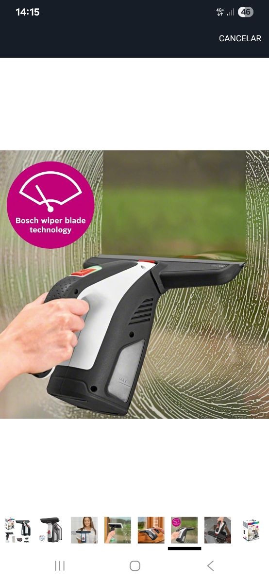 Máquina de limpia cristales