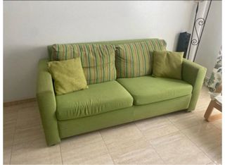 OFERTA !!!!!!!Sofá cama verde 2 plazas