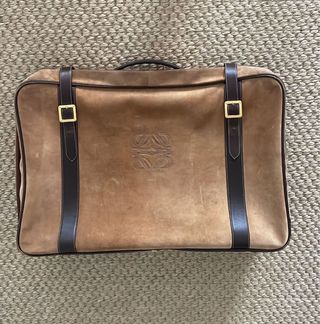 Maleta Loewe ante marrón