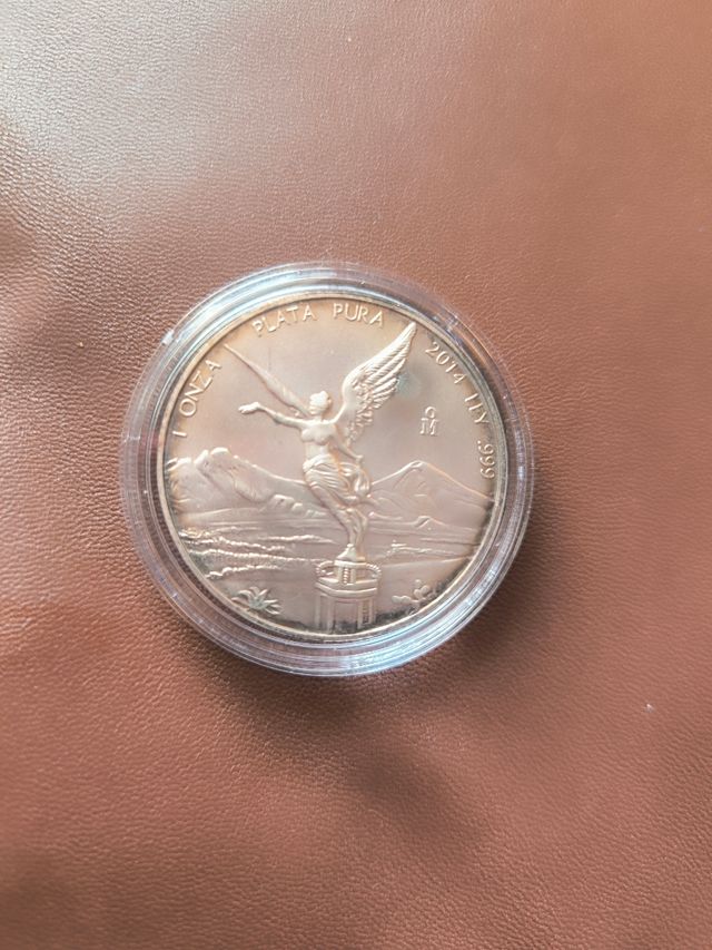 Onza Plata .999 Libertad México 2014