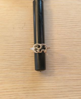 Anillo elefante plata