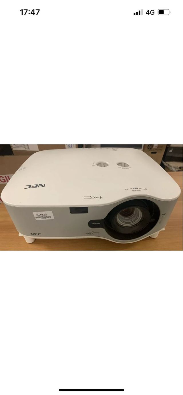 PROYECTOR NEC NP1250 BLANCO, con bombilla fundida