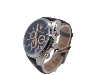 RELOJ MASERATI 8851151003 ESFERA AZUL CORREA DE CUERO + CAJA *A ESTRENAR*