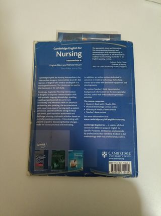 Libro de Cambridge english for nursing 