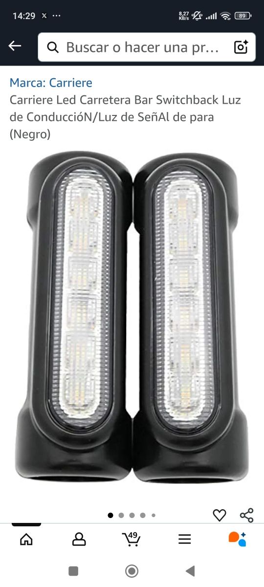 Luces LED Carrerera para Moto