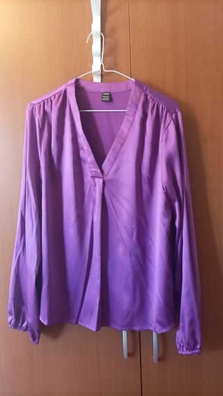 Blusa morada Shein - Talla L