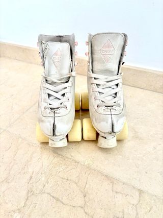 Patines Oxelo blancos/rosas