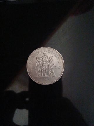 Monedas 50 francos Francia 1974