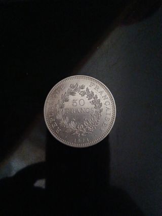 Monedas 50 francos Francia 1974