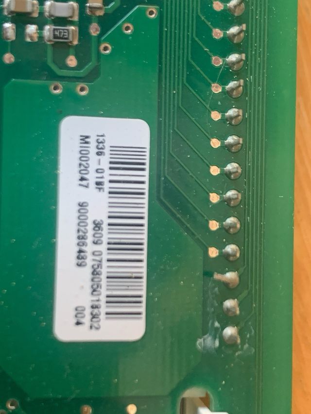 Display horno microondas Siemens