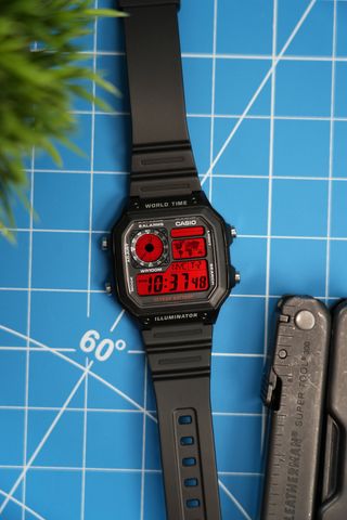 Reloj Casio AE1200 Personalizado - Rojo