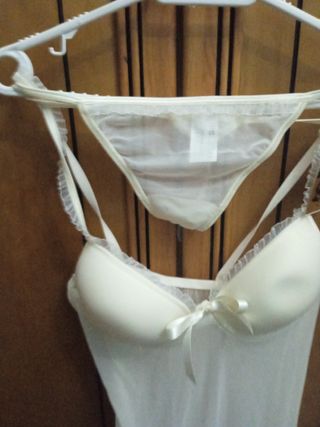 Conjunto lencería blanco