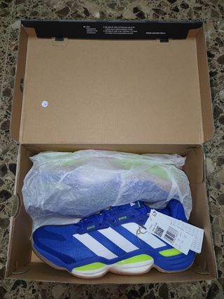 Zapatillas Adidas Stabil 16 Azul/Verde 44 2/3