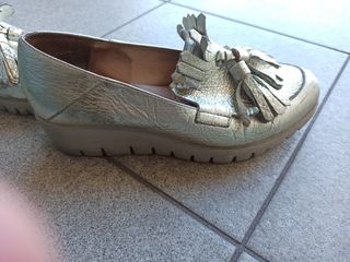 Zapatos Wonders Plata