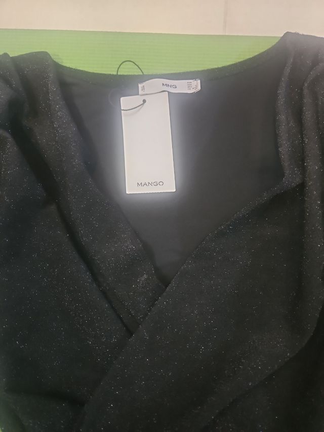 Vestido Mango negro talla S