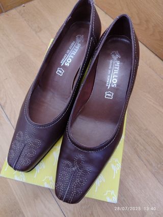 Zapatos Pitillos marrones - Piel - Nuevos