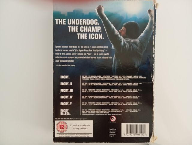 Colección completa de Rocky - DVD ingles y hindi