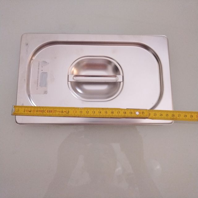 Coperchio vaschetta gastronomia inox