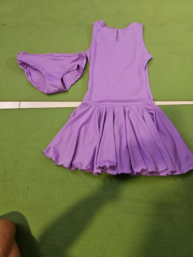 Vestido baile niña morado 10-12 años