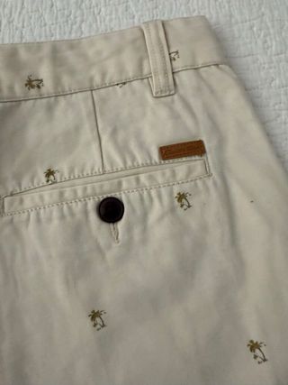 Bermuda Emidio Tucci Beige - Palm Print