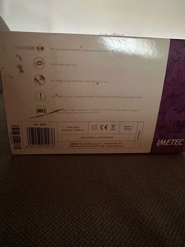 Epilatore Imetec Bellissima - Luce Pulsata