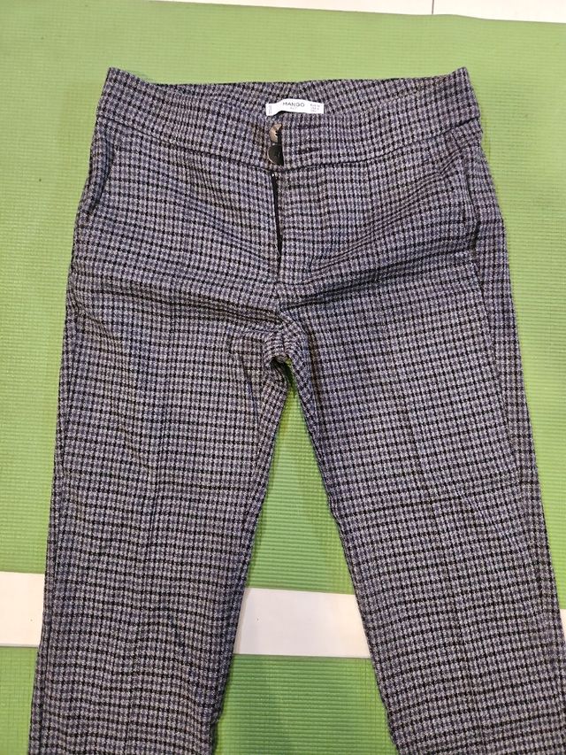 Pantalón Mango XS - Gris/Negro