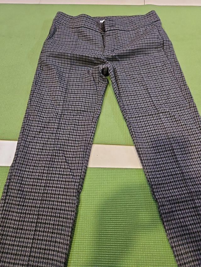Pantalón Mango XS - Gris/Negro