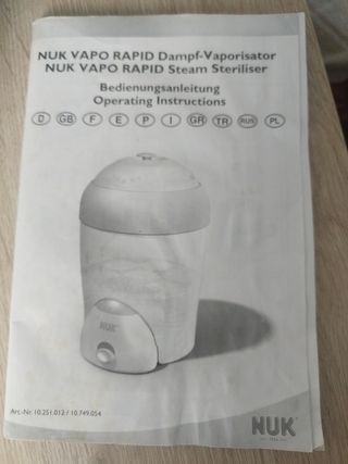 Esterilizador NUK biberones