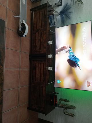 Mueble TV madera marrón
