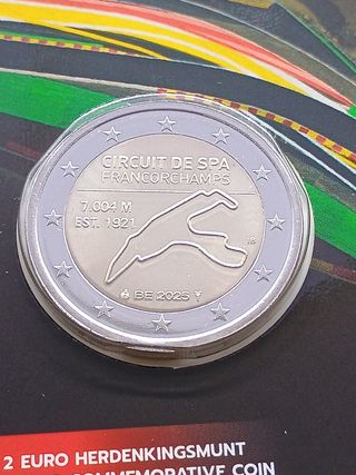 2€ Commemorativa Belgio 2025 Spa Francorchamps