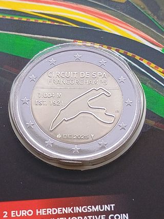 2€ Commemorativa Belgio 2025 Spa Francorchamps