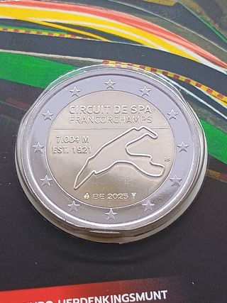 2€ Commemorativa Belgio 2025 Spa Francorchamps