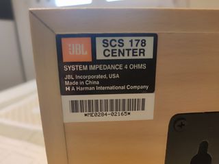 JBL SCS 178 Altavoz Central  – 100 W RMS