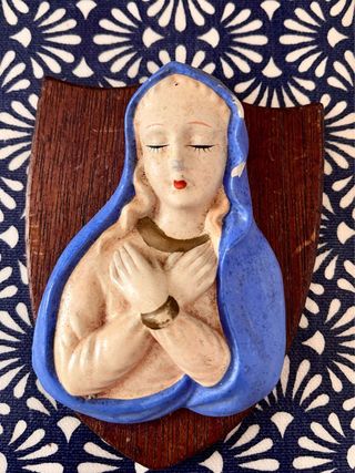 Madonna vintage anni '50 in ceramica