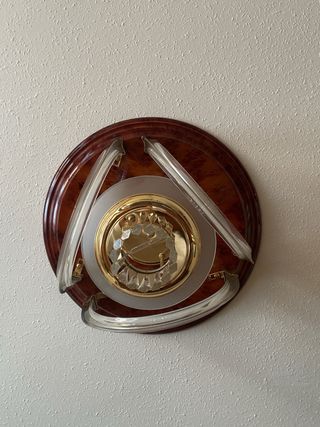 Lampara techo vintage dorada
