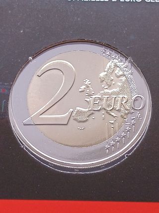 2€ moneta commemorativa Belgio 2025 coincard SPA