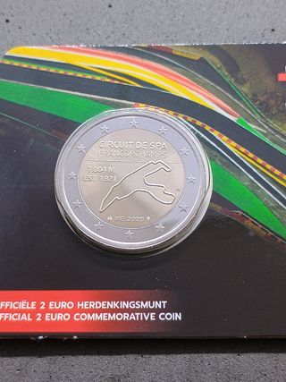 2€ moneta commemorativa Belgio 2025 coincard SPA
