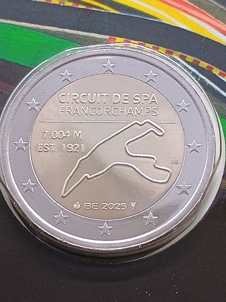 2€ moneta commemorativa Belgio 2025 coincard SPA