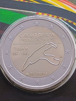 2€ moneta commemorativa Belgio 2025 coincard SPA