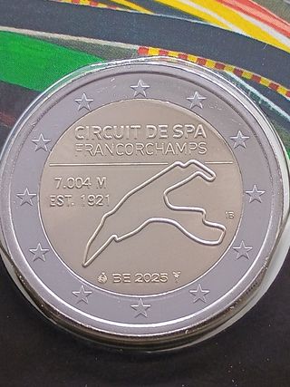 2€ moneta commemorativa Belgio 2025 coincard SPA