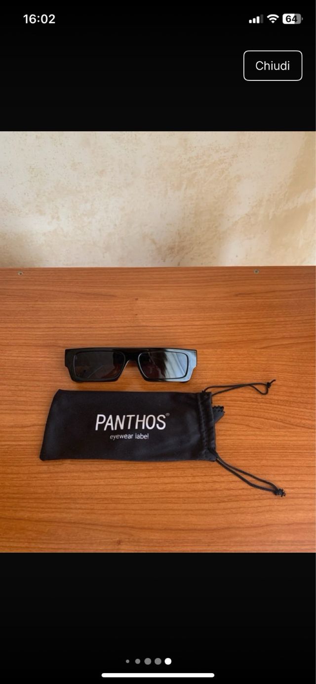 Occhiali sole PANTHOS neri